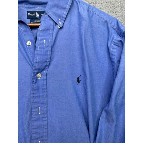 Ralph Lauren blue button down 16 1/2-34/35 - Picture 2 of 6